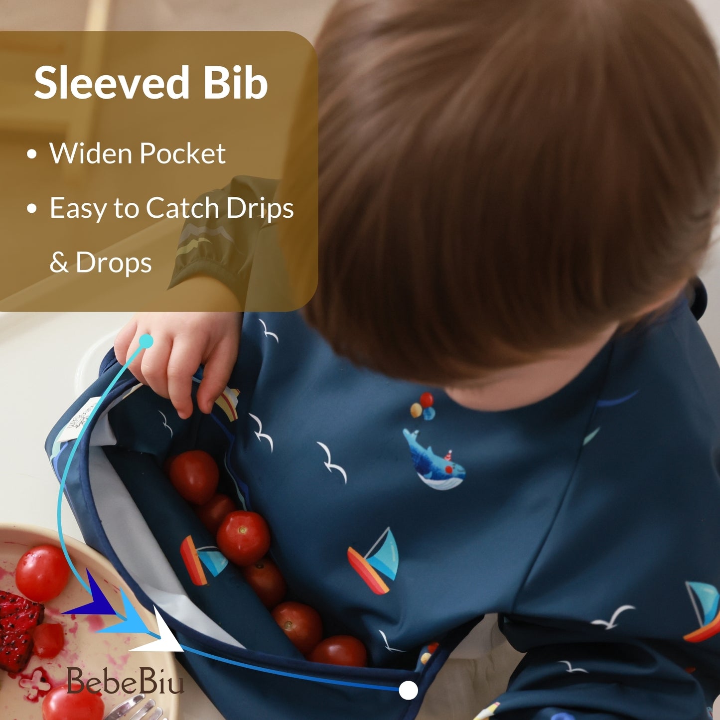 Long Sleeve Baby Bib