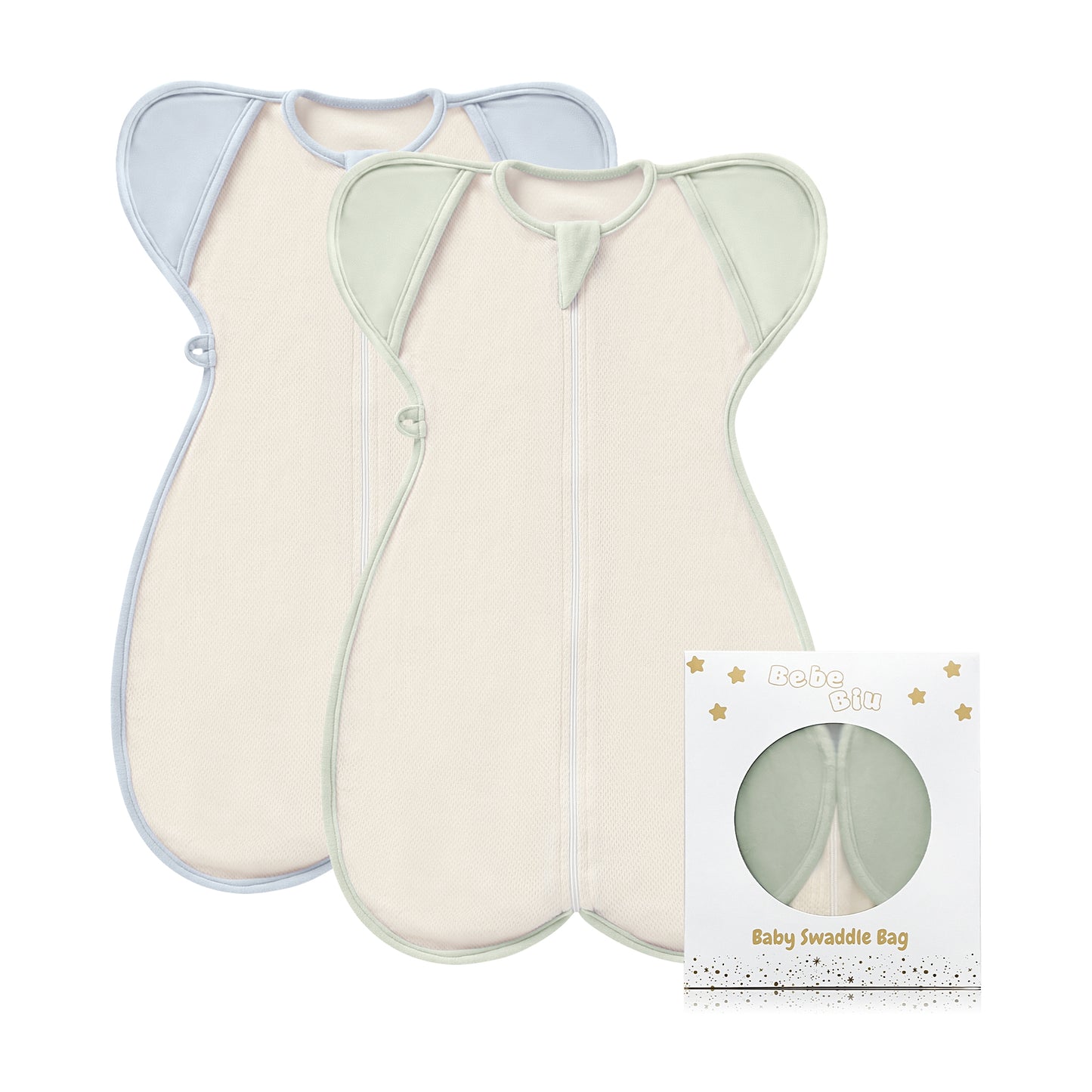 Baby Swaddle Sleeping Bag 0.5 TOG (Sage & Ether)