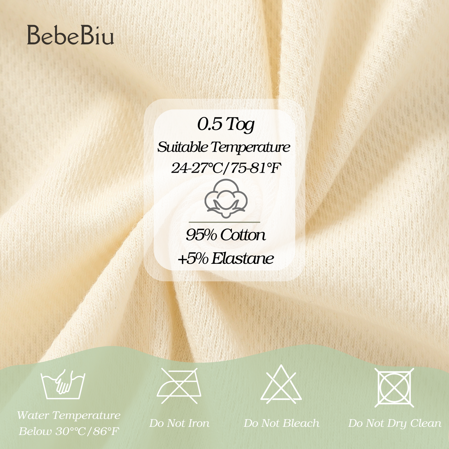 Baby Swaddle Sleeping Bag 0.5 TOG (Lovry & Pale Mauve)